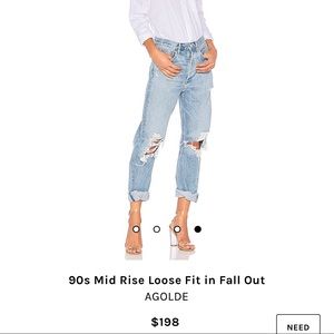 90s Mid Rise Loose Fit in Fall-Agolde